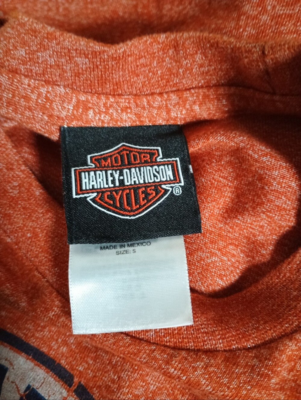 Harley Davidson Three Rivers Pittsburgh PA Graphic T Shirt Men’s Small Orange - Picture 3 of 4
